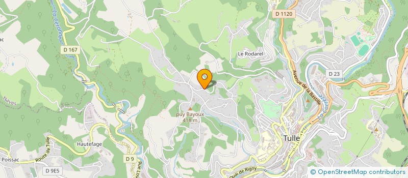 localisation de l'entreprise SCI PLAMPOUNIE ET RACAMIOR  TULLE