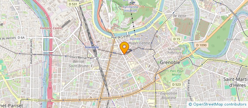 localisation de l'entreprise SCI PLAN B  GRENOBLE