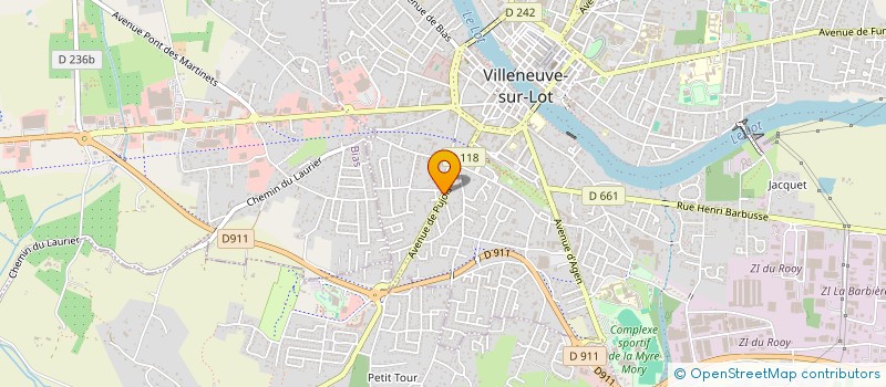 localisation de l'entreprise SCI PLAN B  VILLENEUVE-SUR-LOT