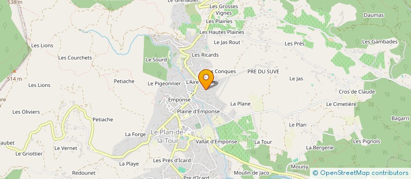 localisation de l'entreprise SCI PLAN DE LA TOUR LES CONQUES II  LE PLAN-DE-LA-TOUR