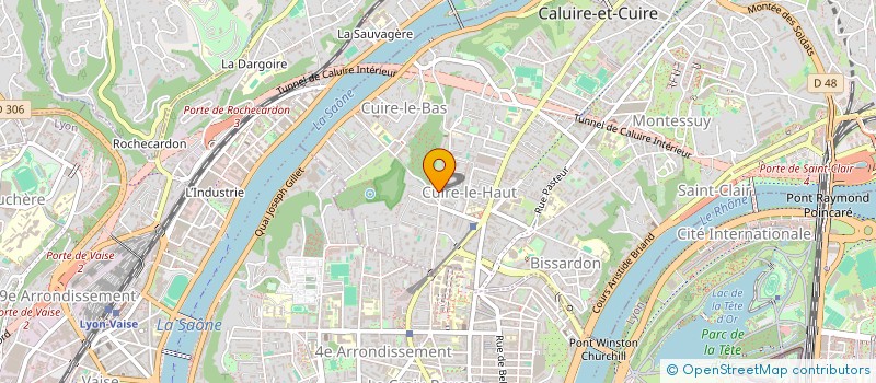 localisation de l'entreprise SCI PLANCTON  CALUIRE-ET-CUIRE