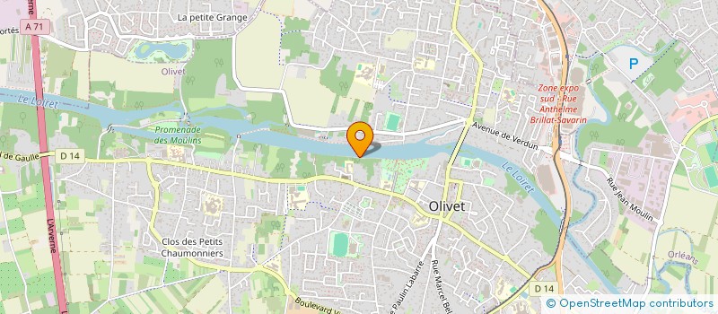 localisation de l'entreprise SCI PLANE à OLIVET