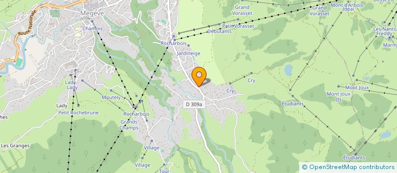 localisation de l'entreprise SCI PLANELLET à MEGEVE