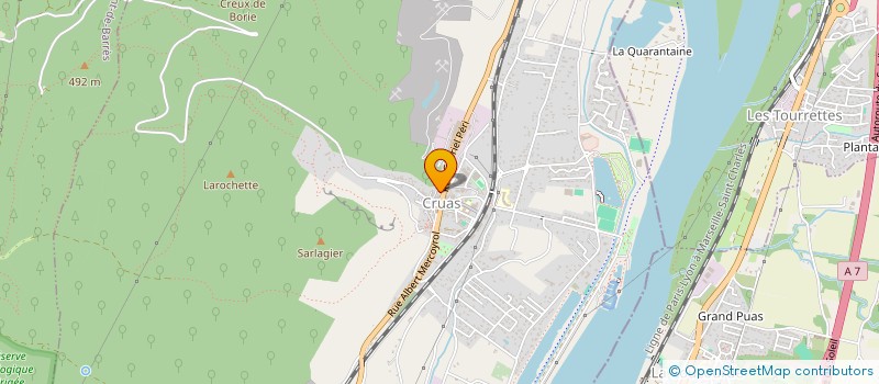localisation de l'entreprise SCI PLANETE  CRUAS
