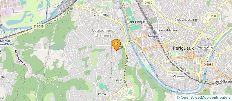 localisation de l'entreprise SCI PLANETE D OR  COULOUNIEIX CHAMIERS