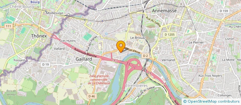 localisation de l'entreprise SCI PLANETE LAVAGE à GAILLARD