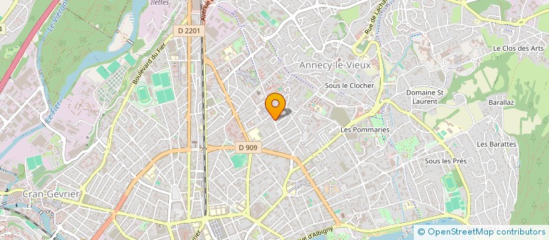 localisation de l'entreprise SCI PLANISPHERE à ANNECY