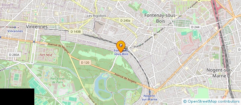 localisation de l'entreprise SCI PLANMATIC' IMMOBILIER à FONTENAY SOUS BOIS