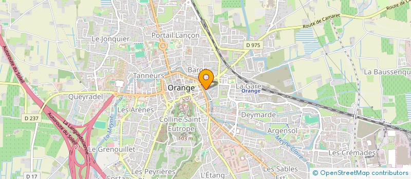 localisation de l'entreprise SCI PLANPLAN  ORANGE