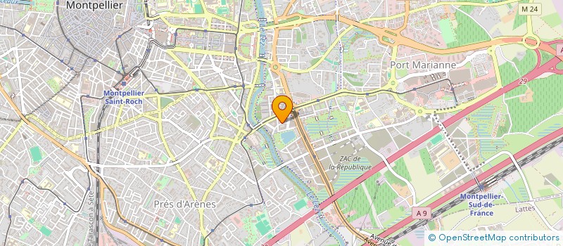 localisation de l'entreprise SCI PLANTADE à MONTPELLIER