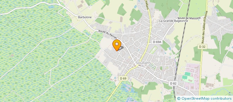 localisation de l'entreprise SCI PLANTAGENET à SOULLANS