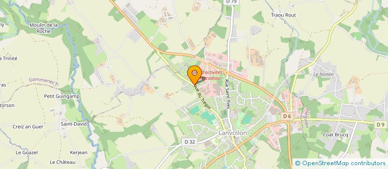 localisation de l'entreprise SCI PLANTE  LANVOLLON