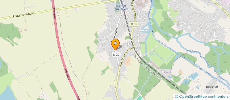 localisation de l'entreprise SCI PLANTUREUX  MEHUN-SUR-YEVRE