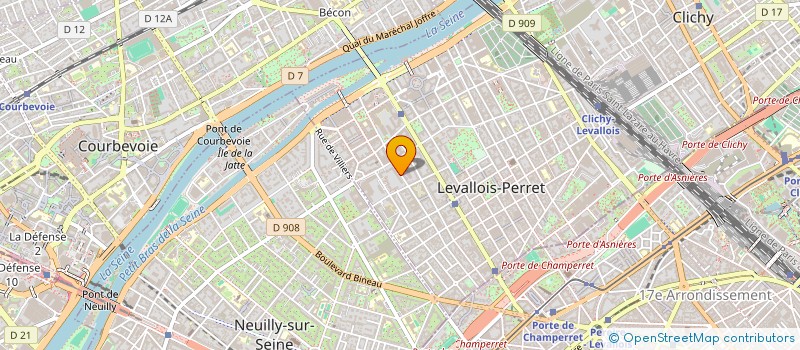 localisation de l'entreprise SCI PLAQUEMINIER IVRY à LEVALLOIS-PERRET