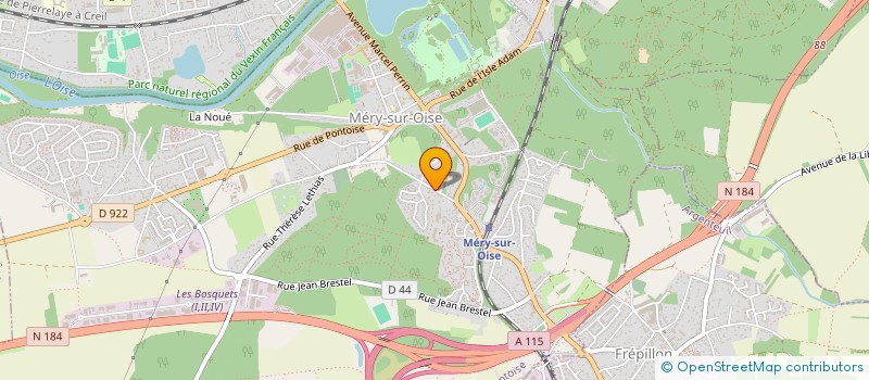 localisation de l'entreprise SCI PLAQUET  MERY-SUR-OISE