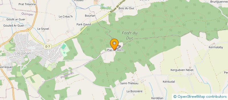 localisation de l'entreprise SCI PLAS AR HORN  QUEMENEVEN