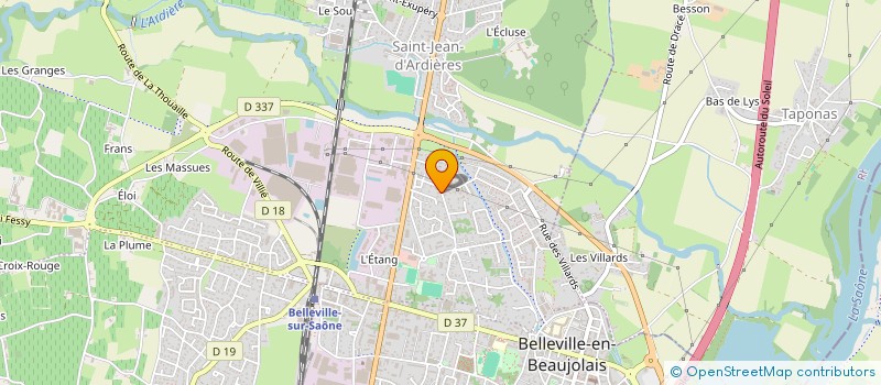 localisation de l'entreprise SCI PLASSARD EMILE  BELLEVILLE-EN-BEAUJOLAIS