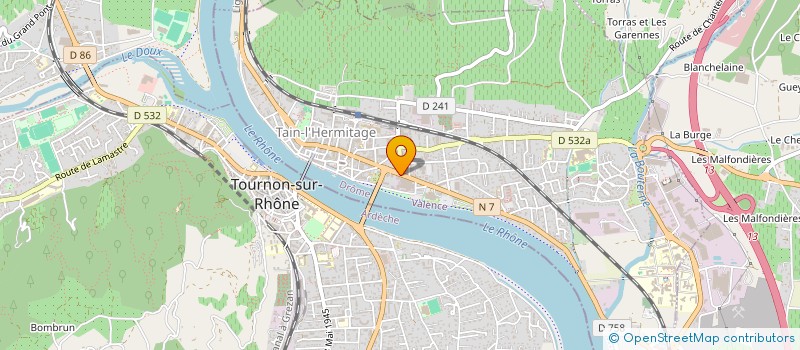 localisation de l'entreprise SCI PLASSE TEYSSIER  TAIN-L'HERMITAGE