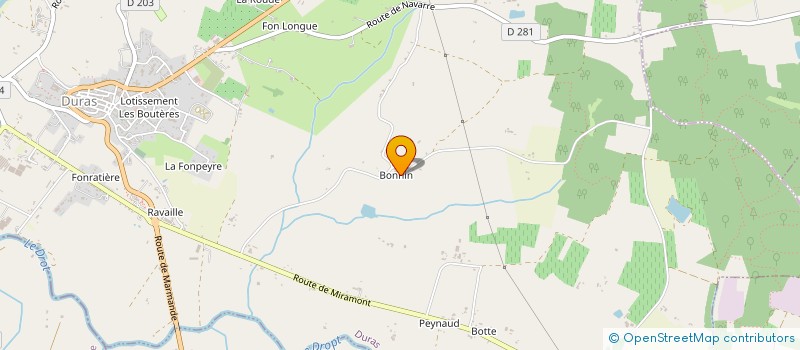 localisation de l'entreprise SCI PLAT BASSIN JPM  DURAS