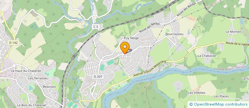 localisation de l'entreprise SCI PLATA  LE PALAIS-SUR-VIENNE