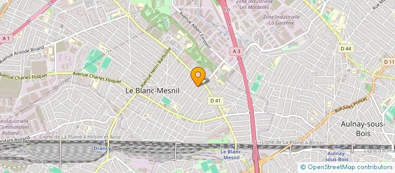 localisation de l'entreprise SCI PLATANE  LE BLANC-MESNIL