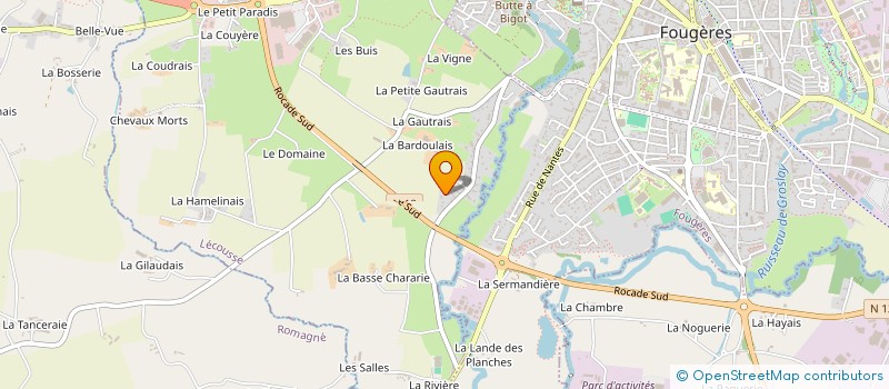 localisation de l'entreprise SCI PLATARIA  LECOUSSE