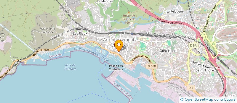 localisation de l'entreprise SCI PLATEAU SACCOMAN à MARSEILLE 16EME