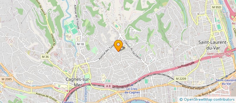 localisation de l'entreprise SCI PLATEAUX FLEURIS à CAGNES-SUR-MER