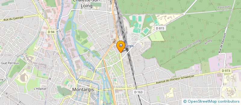 localisation de l'entreprise SCI PLATFORM à MONTARGIS
