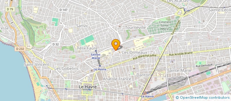 localisation de l'entreprise SCI PLATINE à LE HAVRE