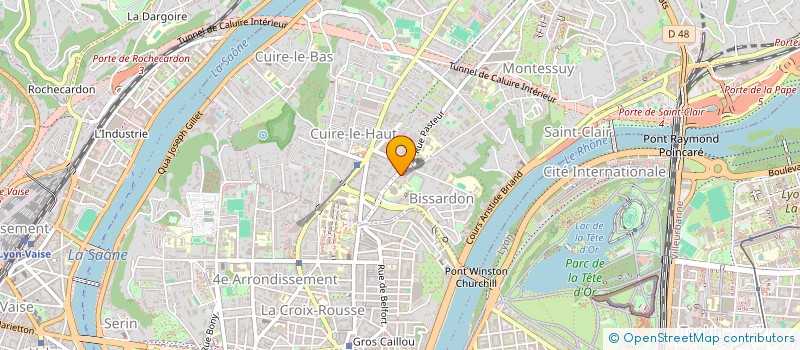 localisation de l'entreprise SCI PLATINIUM IMMOBILIER  CALUIRE-ET-CUIRE