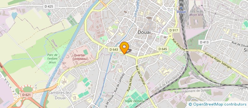 localisation de l'entreprise SCI PLATINUM à DOUAI