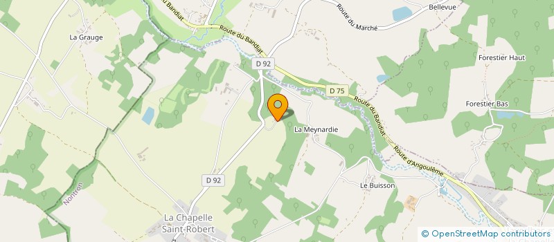 localisation de l'entreprise SCI PLATOCHE 2004  JAVERLHAC CHAPELLE ROBERT