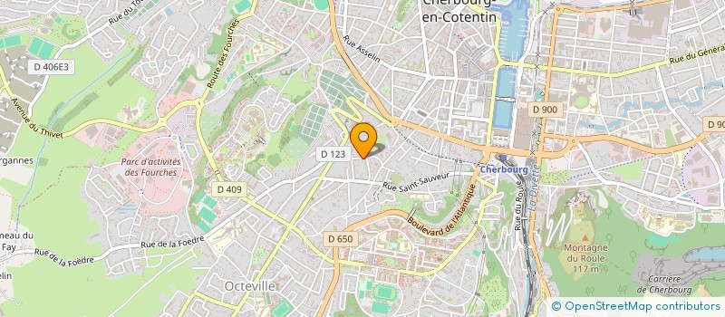localisation de l'entreprise SCI PLATON à CHERBOURG-EN-COTENTIN