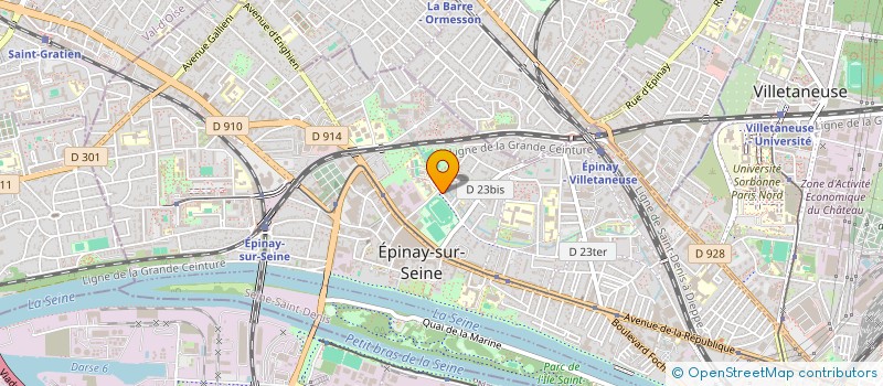 localisation de l'entreprise SCI PLATON à EPINAY-SUR-SEINE