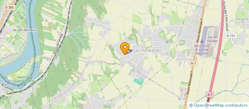 localisation de l'entreprise SCI PLATT  CHONAS-L'AMBALLAN