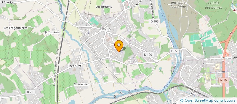 localisation de l'entreprise SCI PLAUZET à LINARS