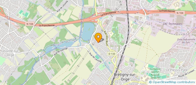 localisation de l'entreprise SCI PLAY QUENTIN à BRETIGNY-SUR-ORGE