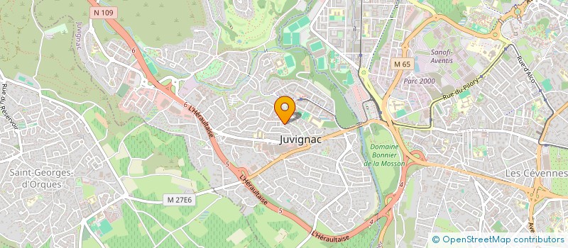 localisation de l'entreprise SCI PLAZA  JUVIGNAC