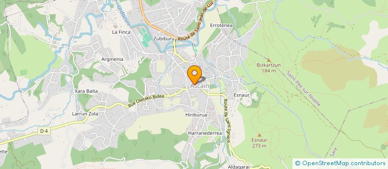 localisation de l'entreprise SCI PLAZA ETCHEVERRIA  ASCAIN