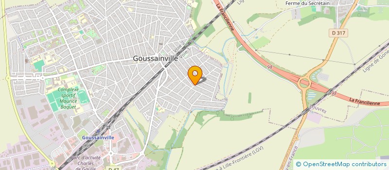 localisation de l'entreprise SCI PLAZA PRESTIGE à GOUSSAINVILLE