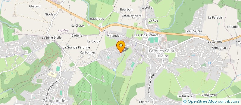 localisation de l'entreprise SCI PLAZANET PEY BERLAND  CARIGNAN-DE-BORDEAUX