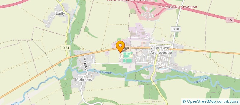 localisation de l'entreprise SCI PLAZZA  VILLENEUVE L'ARCHEVEQUE