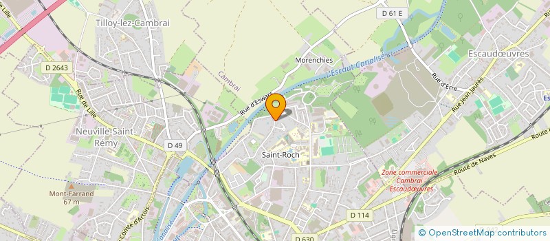 localisation de l'entreprise SCI PLC à CAMBRAI