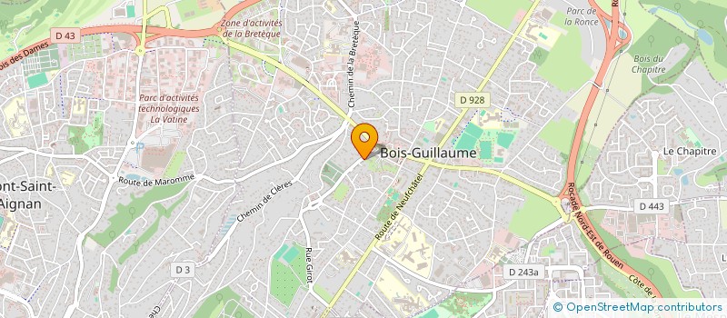 localisation de l'entreprise SCI PLCB RUE JUGE à BOIS-GUILLAUME