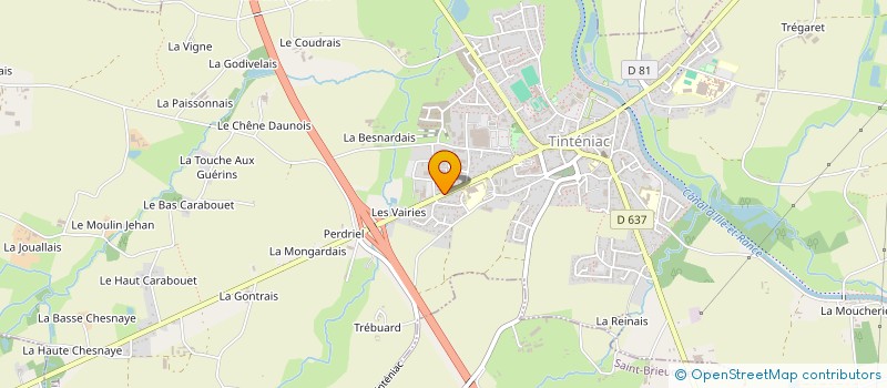 localisation de l'entreprise SCI PLCT  TINTENIAC