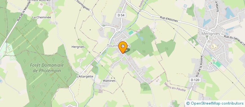 localisation de l'entreprise SCI PLECA  TOURMIGNIES