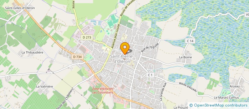 localisation de l'entreprise SCI PLEE  SAINT-PIERRE-D'OLERON