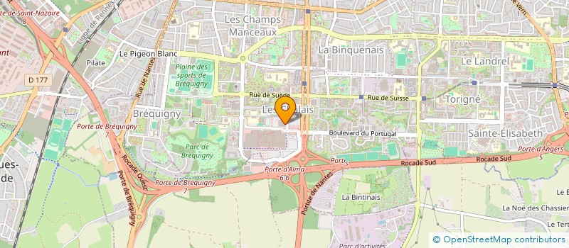 localisation de l'entreprise SCI PLEIN AIR  RENNES