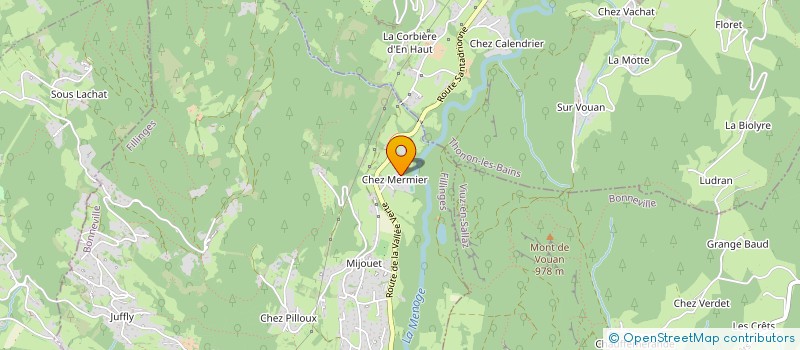 localisation de l'entreprise SCI PLEIN CENTRE  FILLINGES